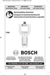 Bosch PS90 Consignes De Fonctionnement/Sécurité