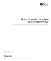 Sun StorEdge 6130 Mode D'emploi