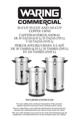 Waring Commercial WCU30 Mode D'emploi