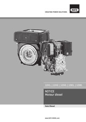 Hatz Diesel 1D50 Notice