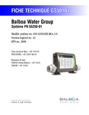 Balboa Water Group GS501DZ Fiche Technique