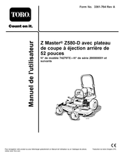 Toro Z Master 74279TE Manuel De L'utilisateur