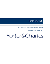 Porter & Charles SOPS76TM Mode D'emploi