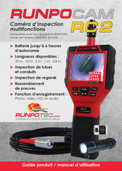 Runpotec RUNPOCAM RC2 Description De Produit / Manuel D'installation