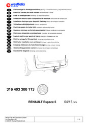 Westfalia Automotive 316 403 300 113 Instructions De Montage