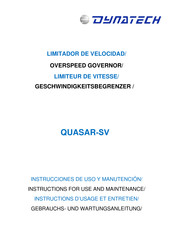 Dynatech QUASAR-SV Instructions D'usage Et Entretien