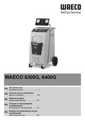 Waeco AirCom Service 6300G Manuel D'utilisation