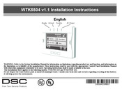 DSC WTK5504 Instructions D'installation