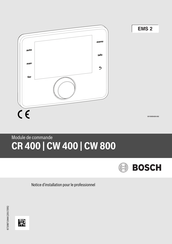 Bosch CW 800 Notice D'installation Pour Le Professionnel
