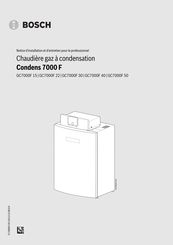 Bosch Condens 7000 F Notice D'installation Et D'entretien