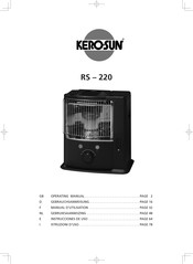 Kero-Sun RS-220 Manuel D'utilisation