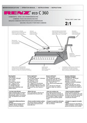 Renz eco C 360 Instructions