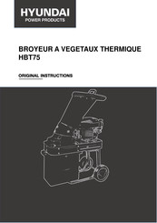 Hyundai HBT75 Instructions Originales