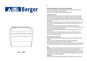 Berger KB-7145X Instructions D'installation, D'utilisation Et De Maintenance
