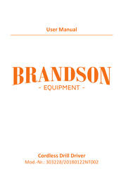 Brandson Equipment 303228/20180122NT002 Manuel D'utilisation