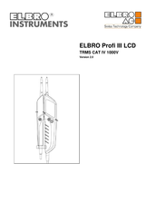 Elbro Profi III LCD TRMS CAT IV 1000V Manuel D'utilisation
