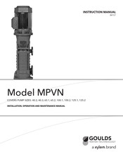 Xylem Goulds MPVN 125.2 Manuel D'instructions