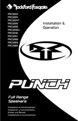 Rockford Fosgate PUNCH FRC3206U Installation Et Fonctionnement