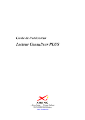 Xiring Consulteur PLUS Guide De L'utilisateur