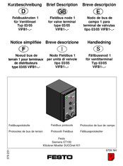 Festo 03/05 VIFB1 Serie Notice Simplifiee