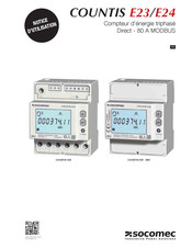 socomec COUNTIS E23 Notice D'utilisation