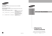 Samsung LN-T2653H Instructions Du Propriétaire