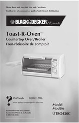 Black & Decker Toast-R-Oven TRO420C Guide D'utilisation Et D'entretien