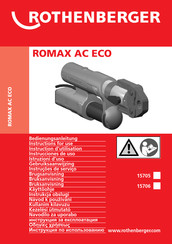 Rothenberger 15706 Instructions D'utilisation