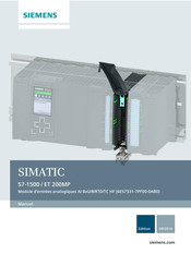 Siemens SIMATIC S7-1500 Manuel