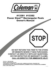 Coleman Power Steel Notice D'utilisation