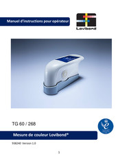 Lovibond TG 60/268 Manuel D'instructions