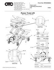OTC 1595A Mode D'emploi Et Liste Des Pièces