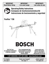 Bosch TracRac T3B Consignes De Fonctionnement/Sécurité