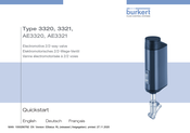 Burkert AE3320 Manuel D'utilisation