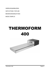 Alton Thermoform 400 Mode D'emploi