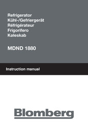 Blomberg MDND 1880 Manuel D'instruction