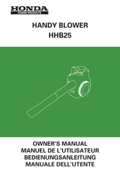 Honda Power Products HHB25 Manuel De L'utilisateur