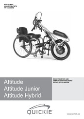 Sunrise Medical Quickie Attitude Hybrid Notice D'utilisation