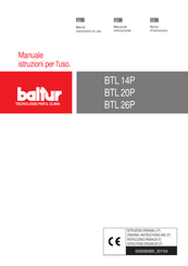 baltur BTL 26P Notice D'instructions
