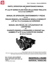 Ingersoll Rand PT020-8 Manuel D'entretien, D'opération Et De Pièces