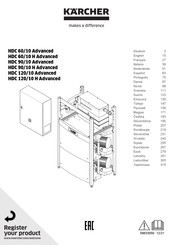 Kärcher HDC 60/10 H Advanced Mode D'emploi