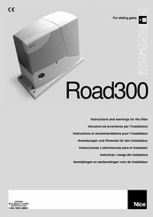 Nice Road300 Instructions Et Recommandations Pour L'installateur