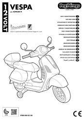 Peg-Perego VESPA Utilisation Et Entretien