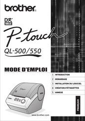 Brother P-touch QL-550 Mode D'emploi