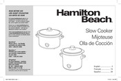 Hamilton Beach 33166 Mode D'emploi