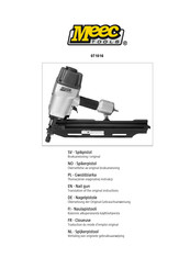 Meec tools 071016 Traduction Du Mode D'emploi Original