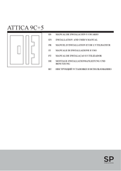 Porcelanosa SP ATTICA 9C+5 Manuel D'installation Et De L'utilisateur