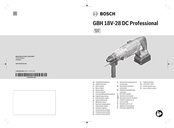 Bosch GBH 18V-28 DC Professional Notice Originale