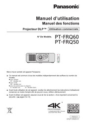 Panasonic PT-FRQ60 Manuel D'utilisation