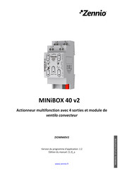 Zennio MINiBOX 40 v2 Manuel D'utilisation